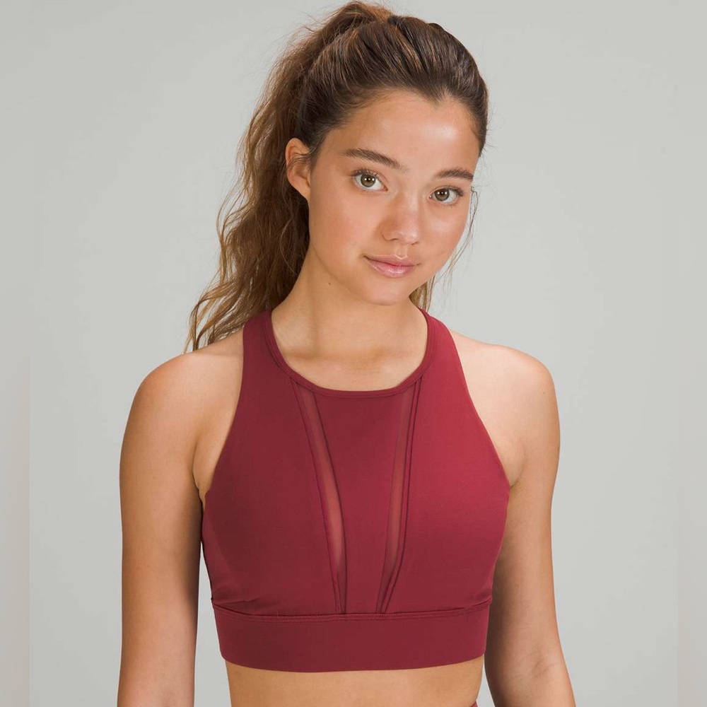 Lululemon Nulu Mesh High Neck Racerback Bra